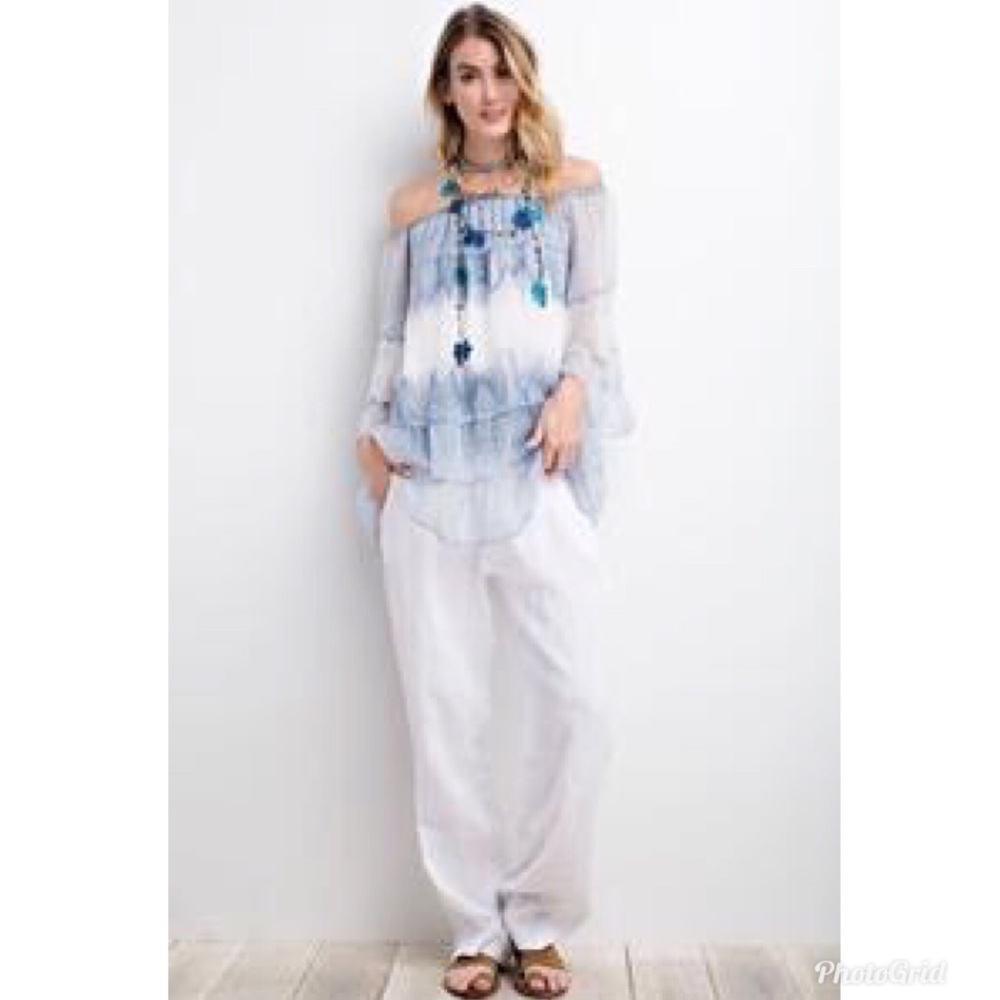🆑 Last 1️⃣ Sheer Chiffon Ruffled Babydoll Tunic - Picture 3 of 3